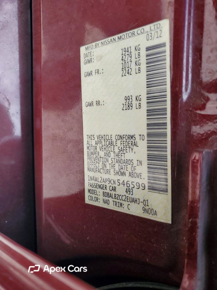 Nissan Altima 2012