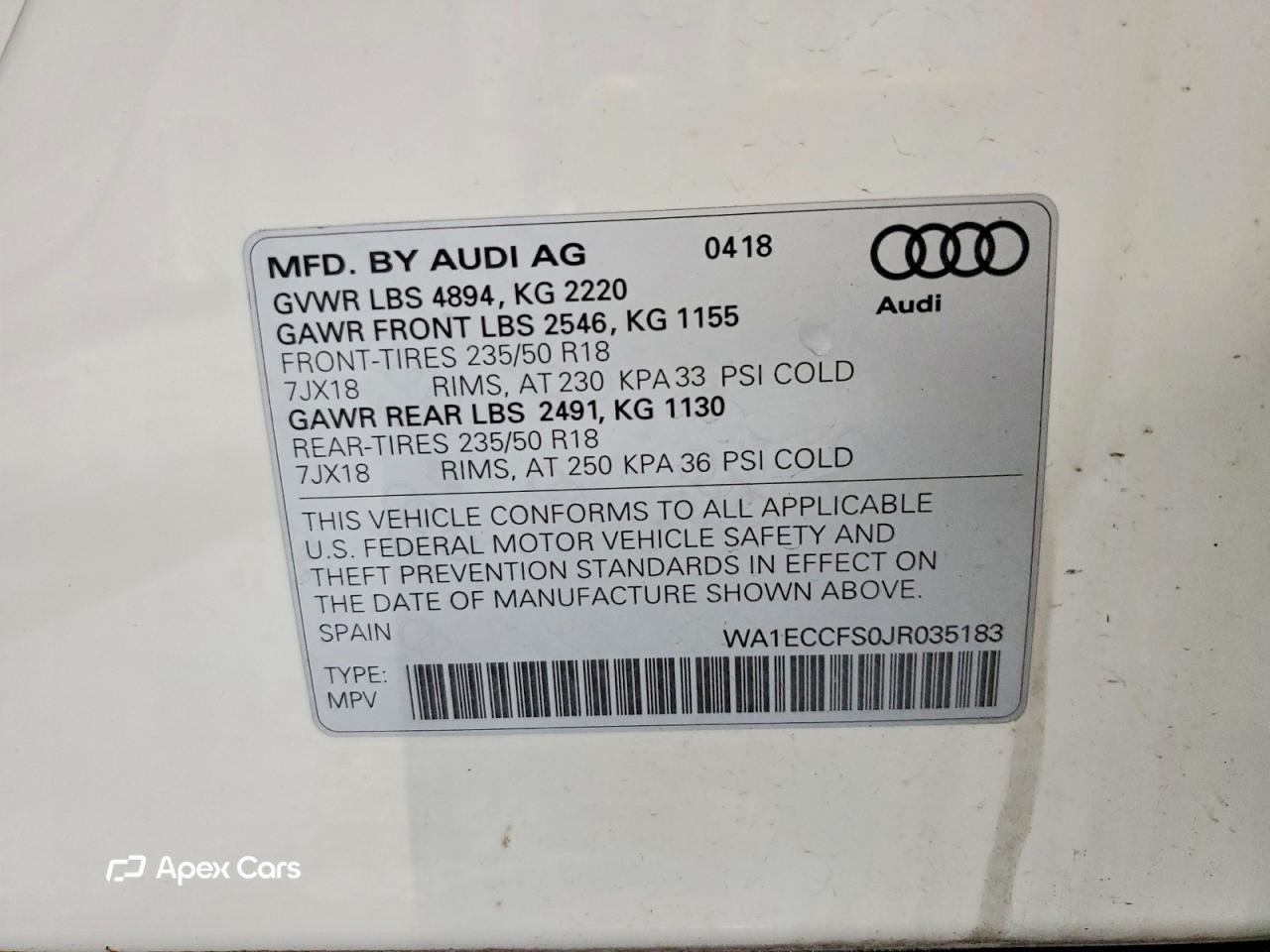 Audi Q3 2018
