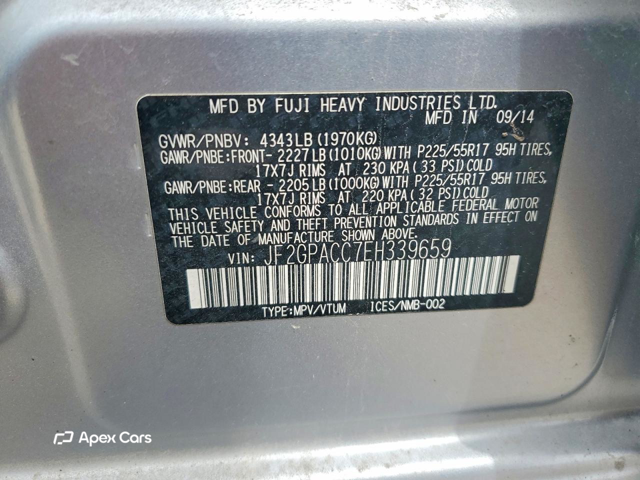 Subaru XV 2014