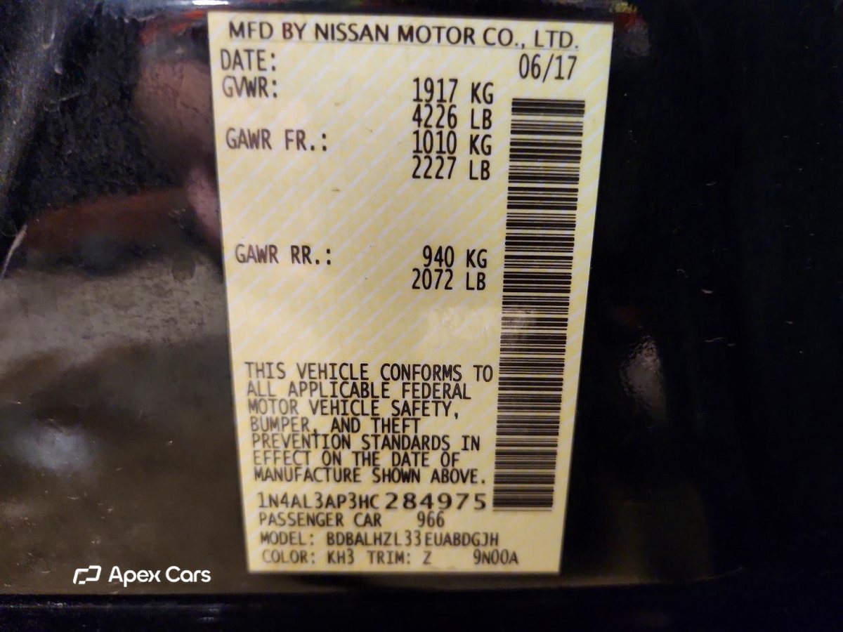 Nissan Altima 2017