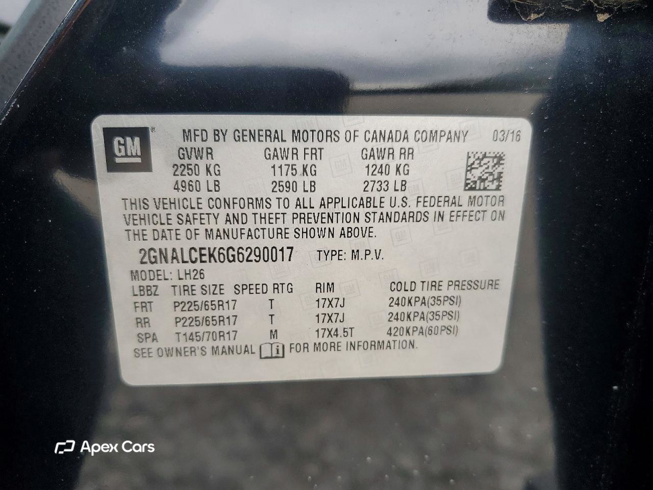 Chevrolet Equinox 2016