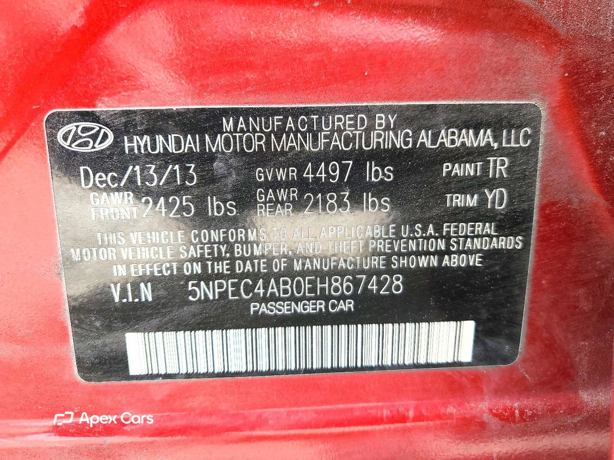 Hyundai Sonata 2014