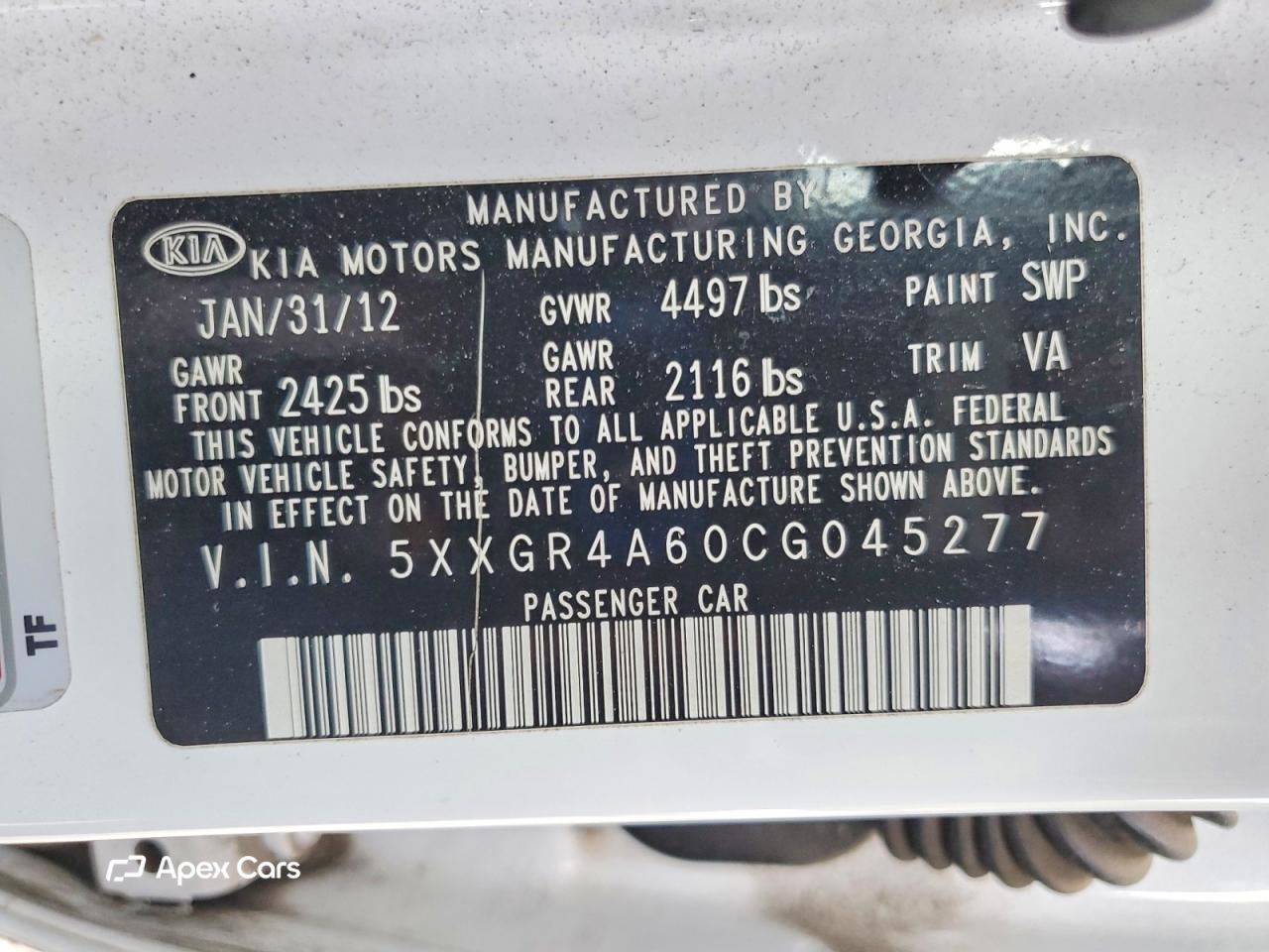 Kia Optima 2012