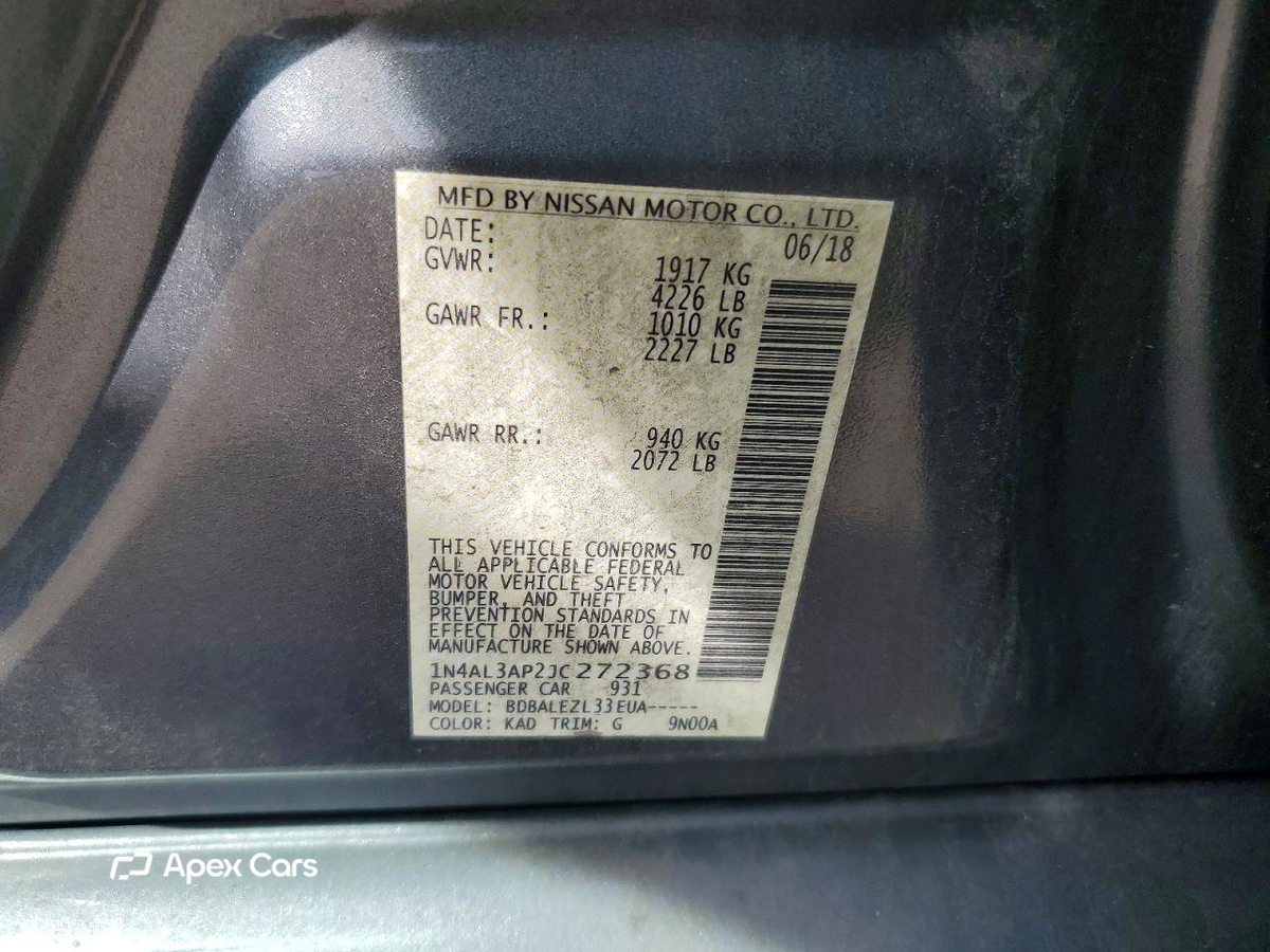 Nissan Altima 2018