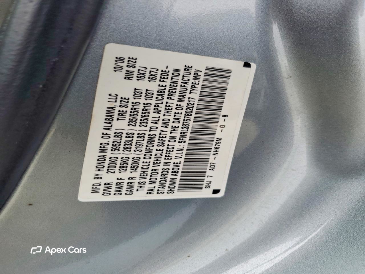 Honda Odyssey 2007