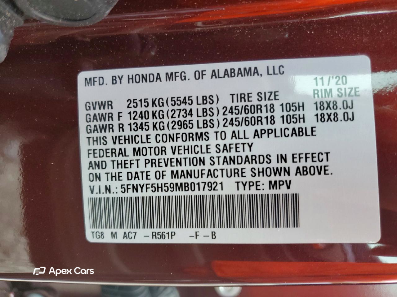Honda Pilot 2021