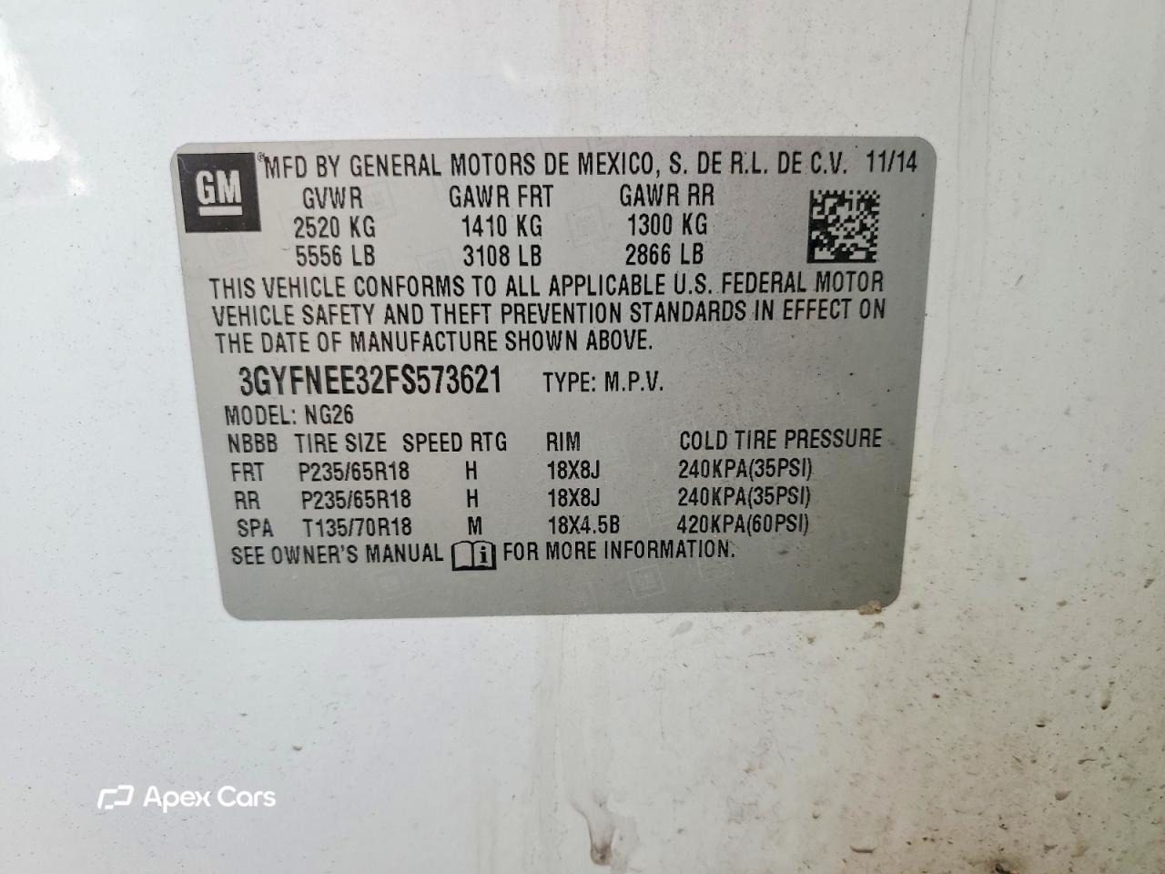 Cadillac SRX 2015