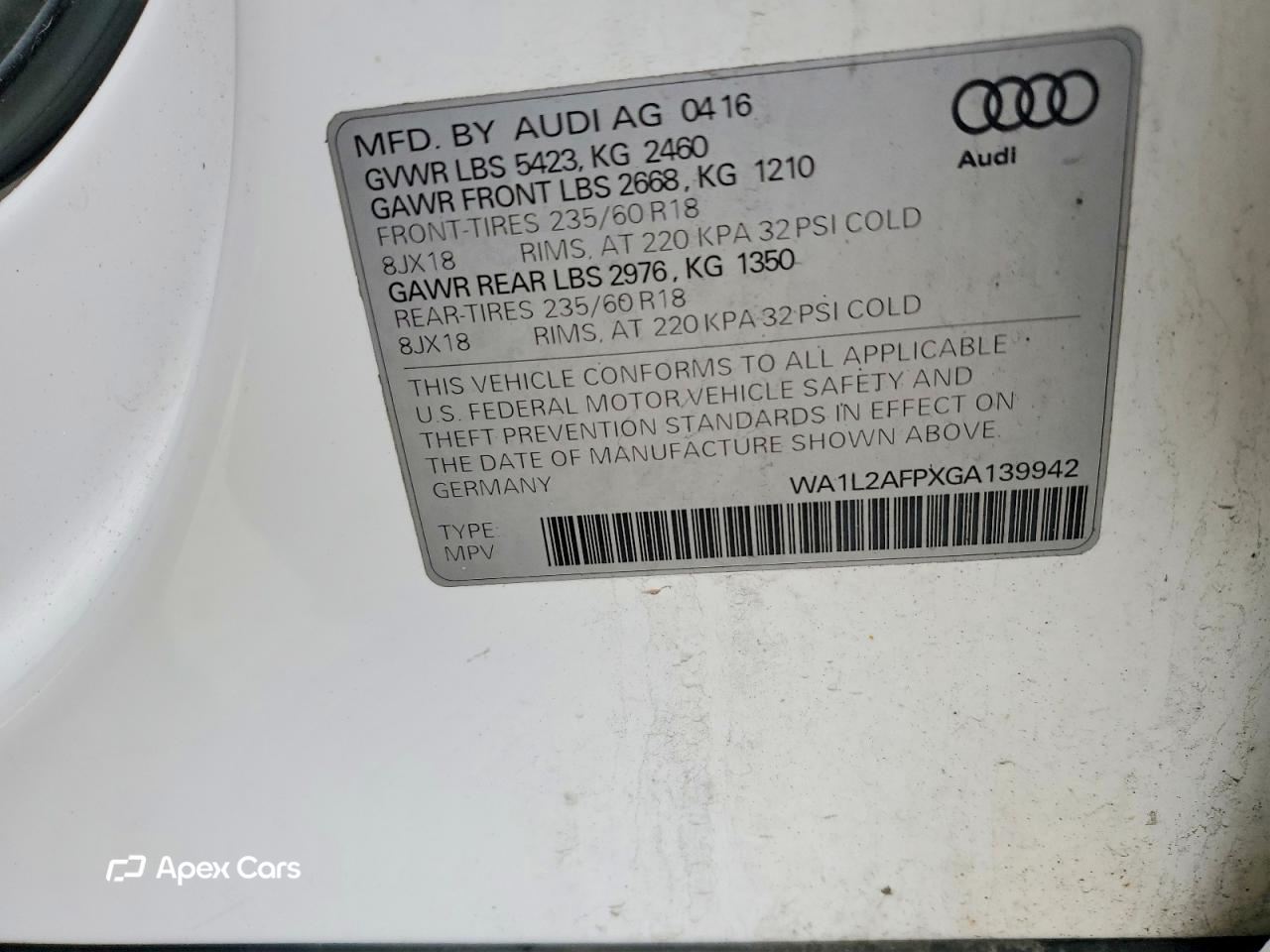 Audi Q5 2016