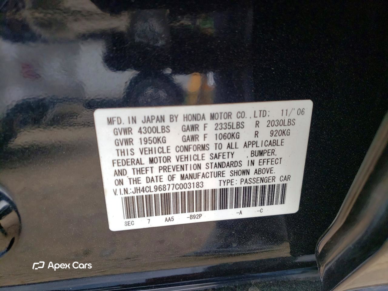 Acura TSX 2007