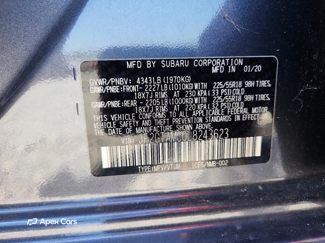 Subaru XV 2020