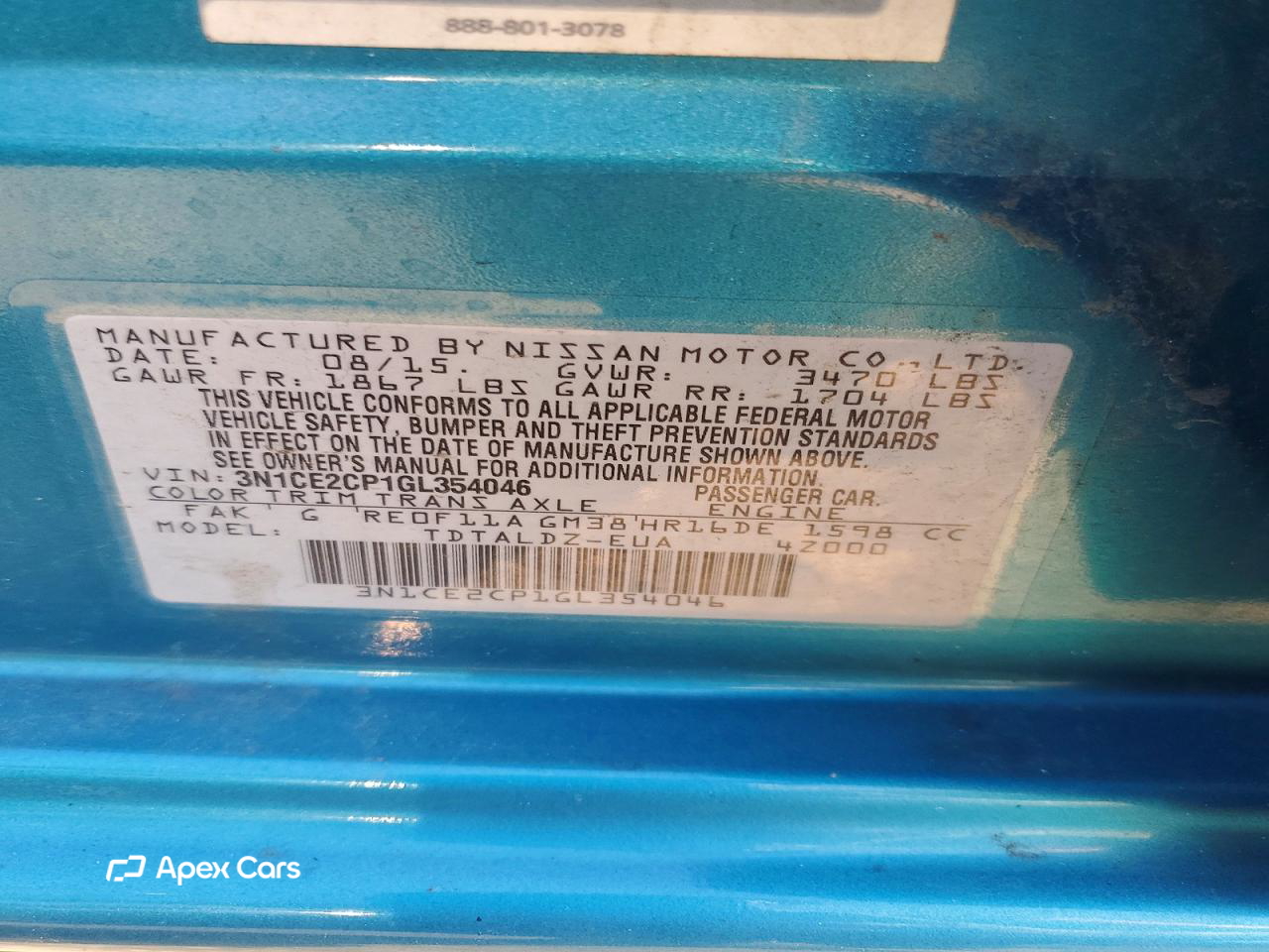 Nissan Versa 2016
