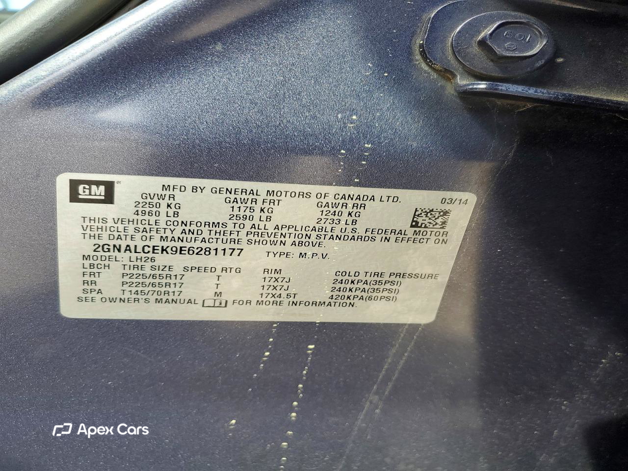 Chevrolet Equinox 2014