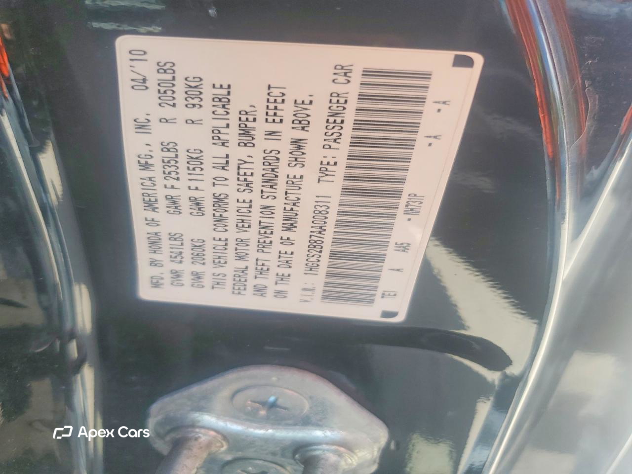 Honda Accord 2010