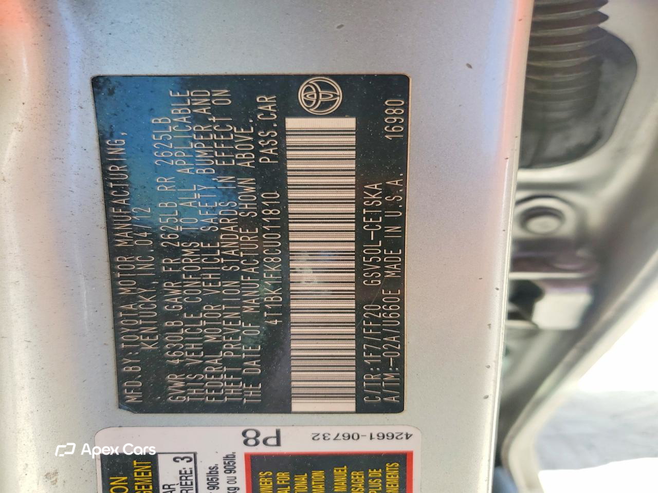 Toyota Camry 2012