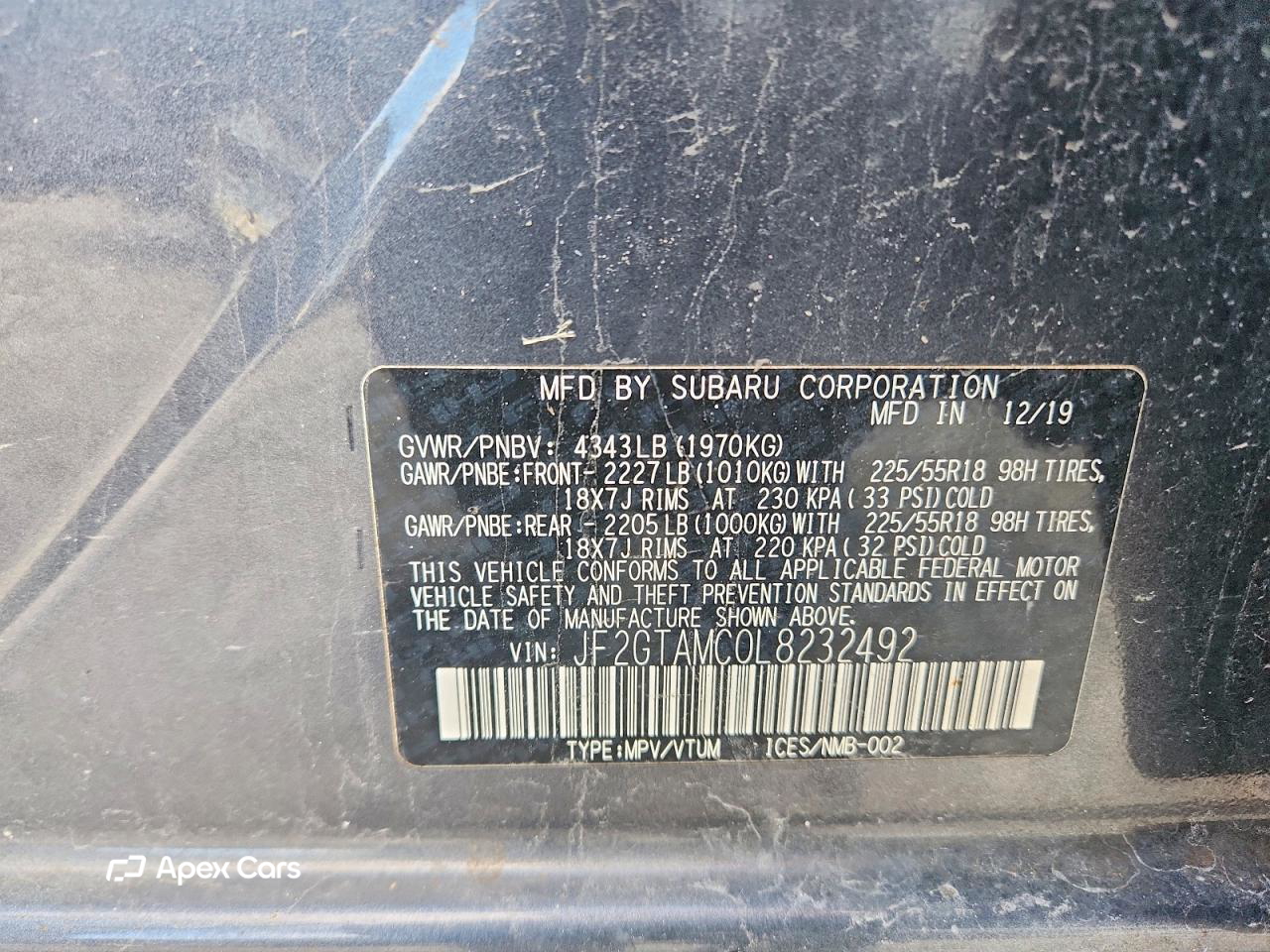 Subaru XV 2020