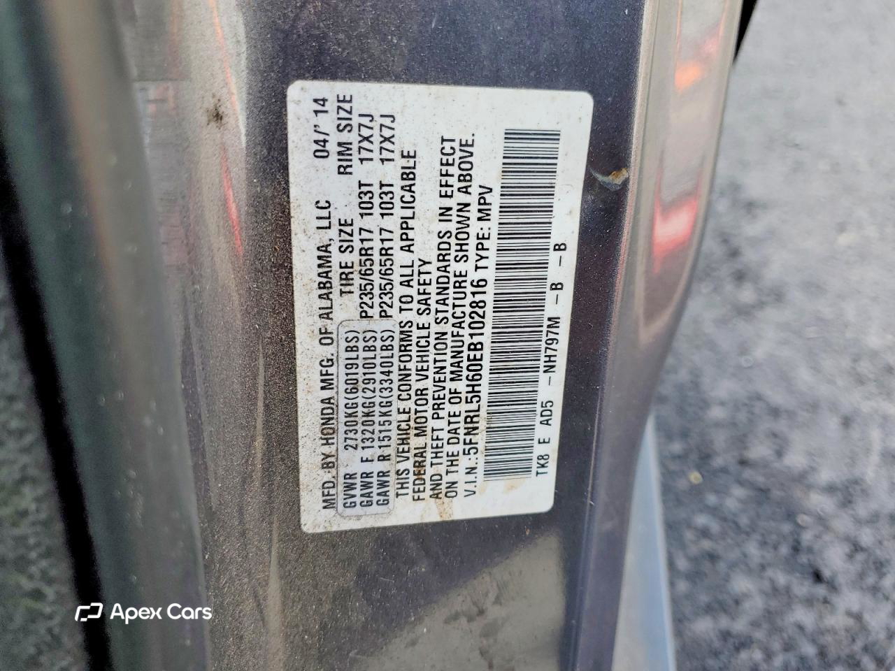 Honda Odyssey 2014