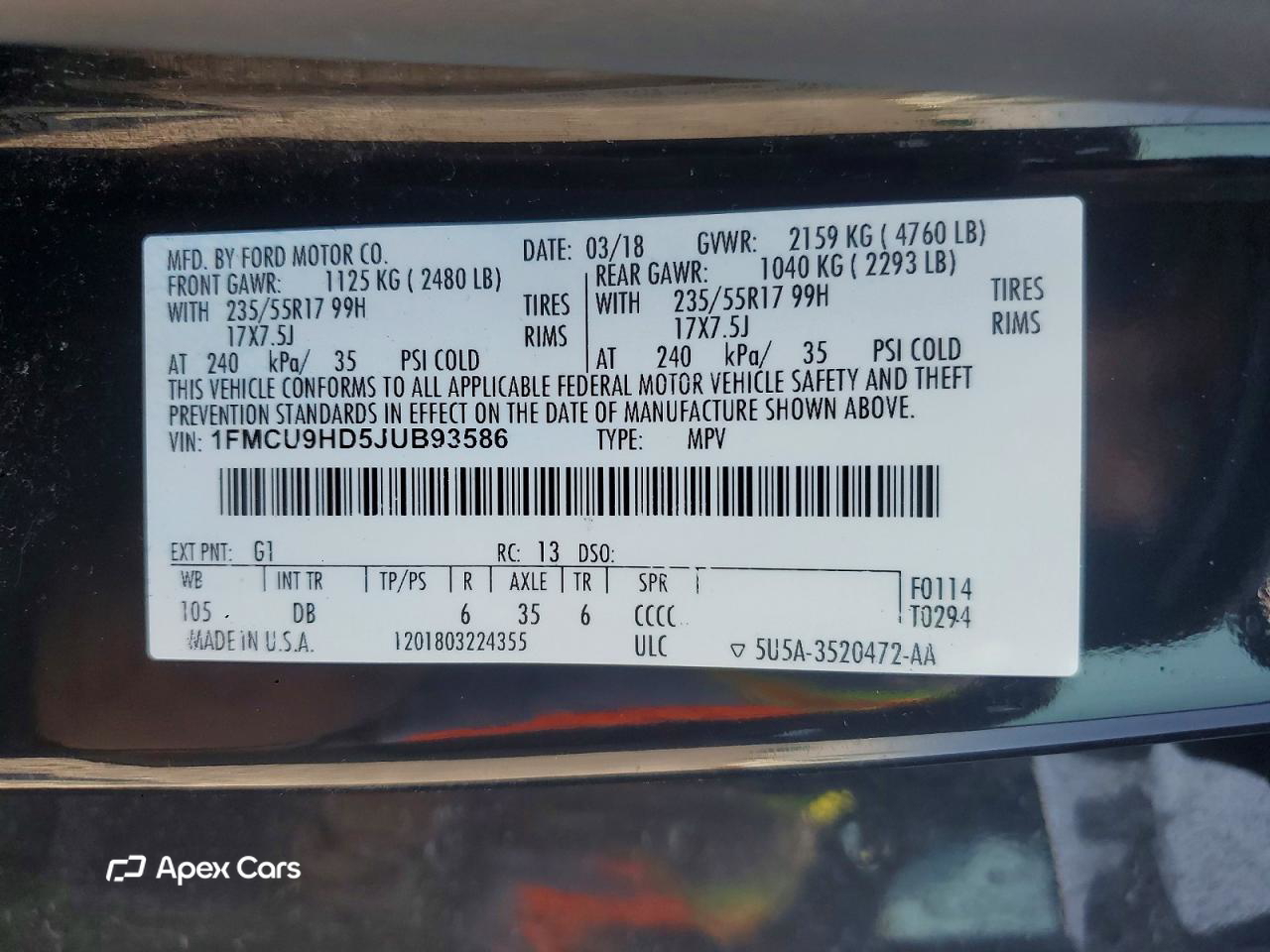 Ford Escape 2018