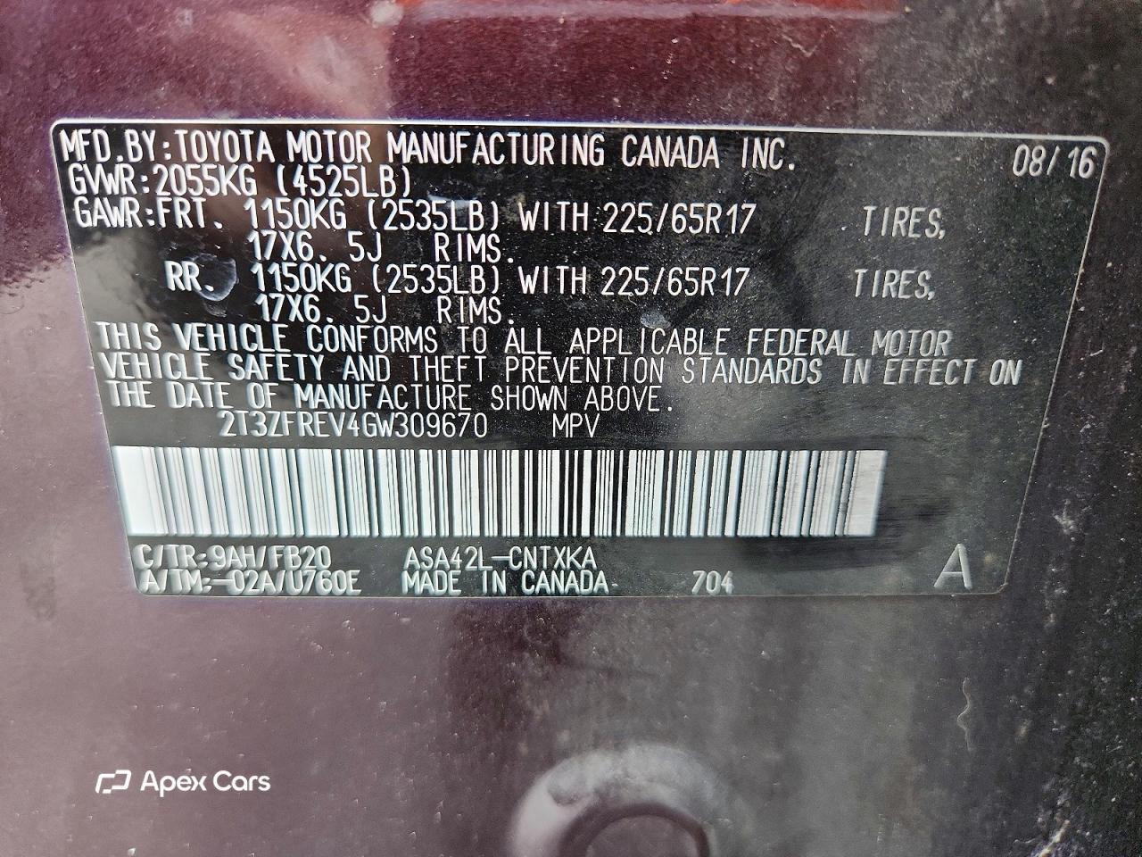 Toyota RAV 4 2016