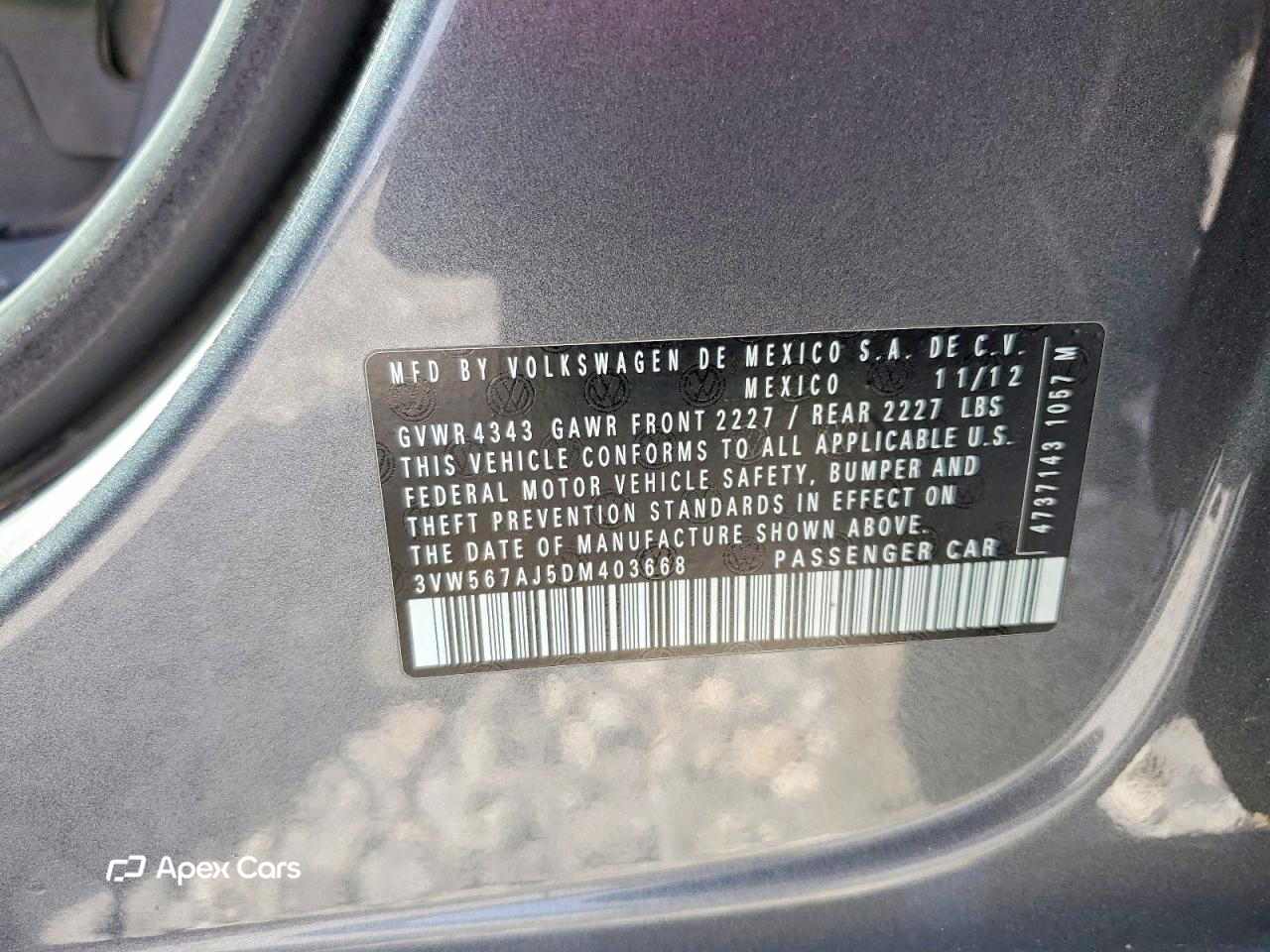 Volkswagen Jetta 2013
