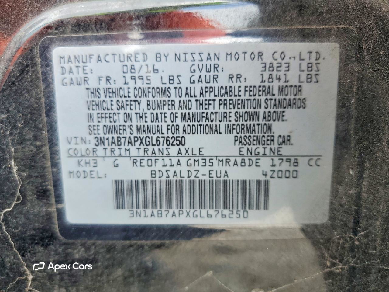 Nissan Sentra 2016