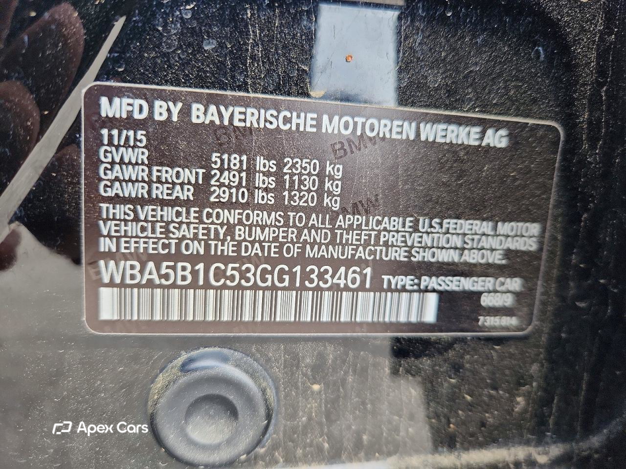 BMW Series 5 2016