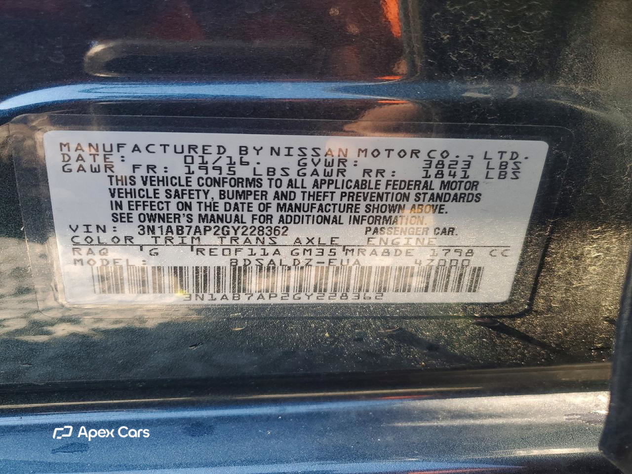 Nissan Sentra 2016