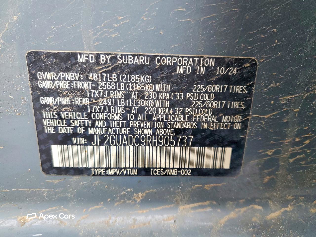 Subaru XV 2024