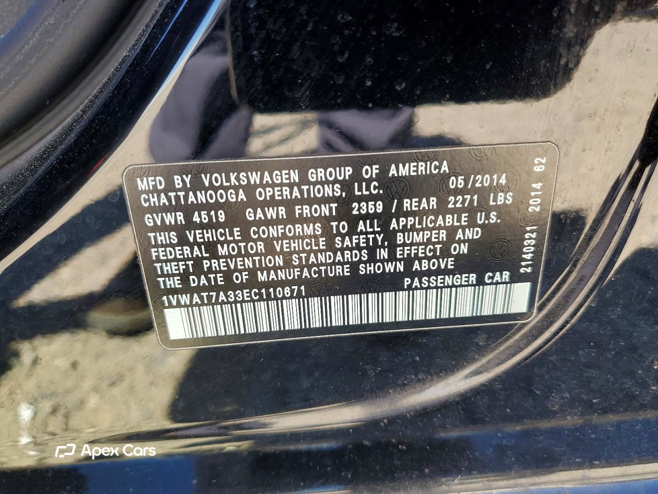 Volkswagen Passat 2014