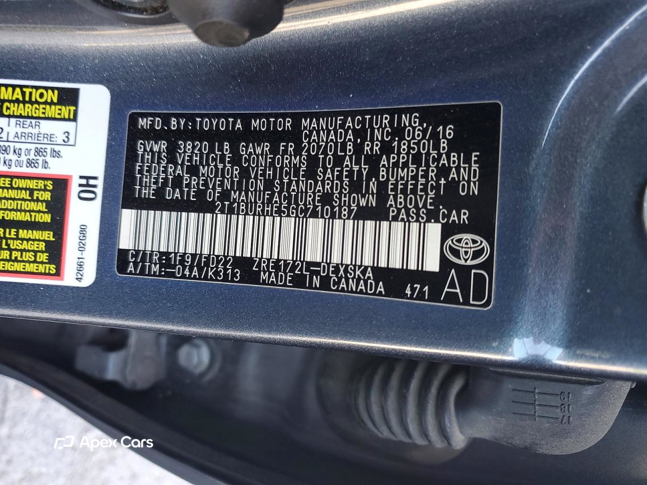 Toyota Corolla 2016