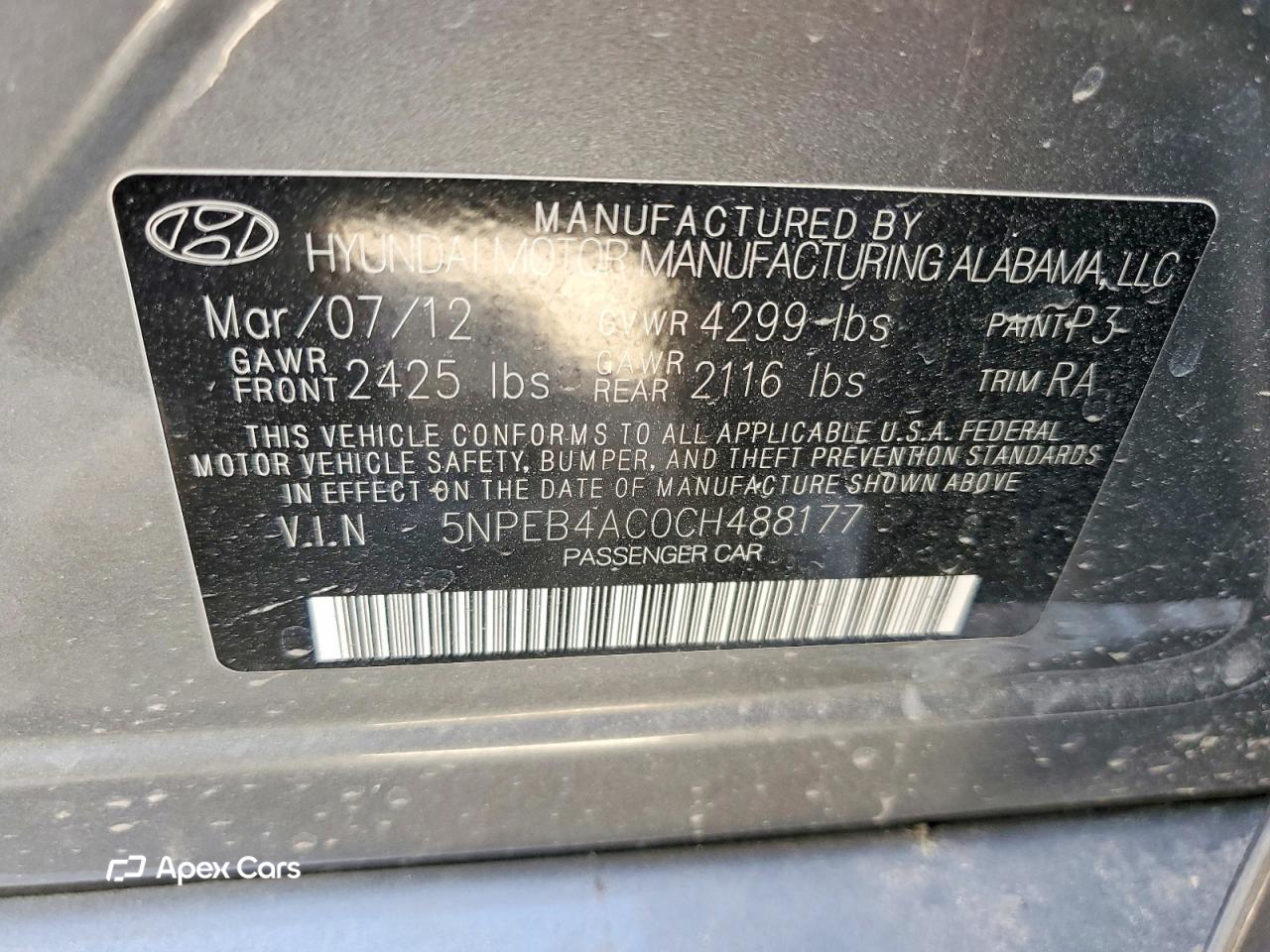 Hyundai Sonata 2012