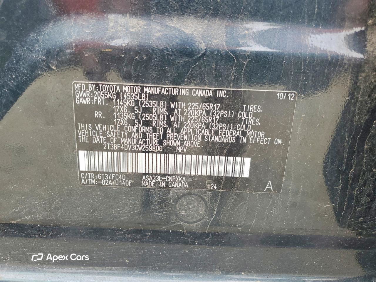 Toyota RAV 4 2012