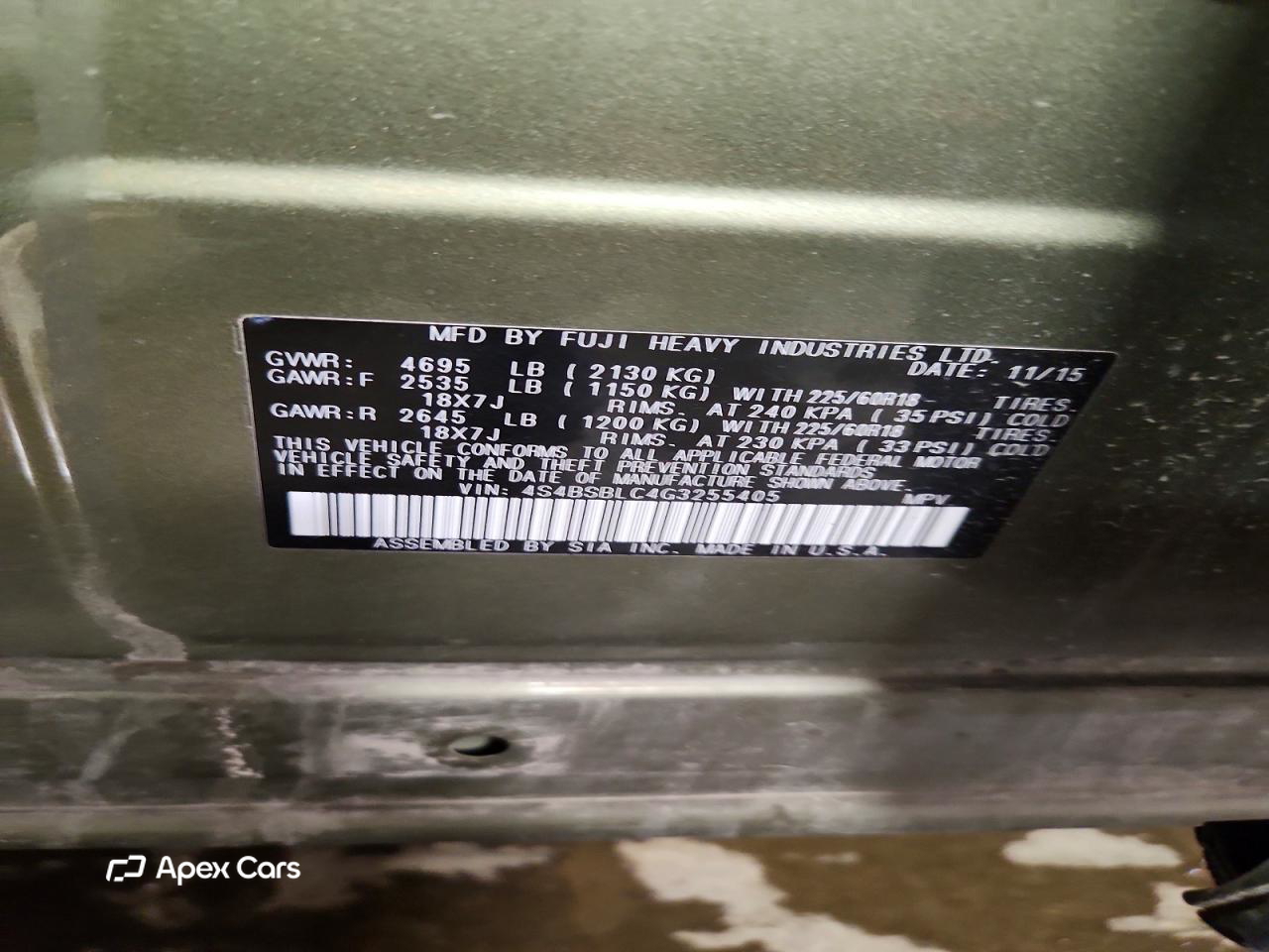 Subaru Outback 2016