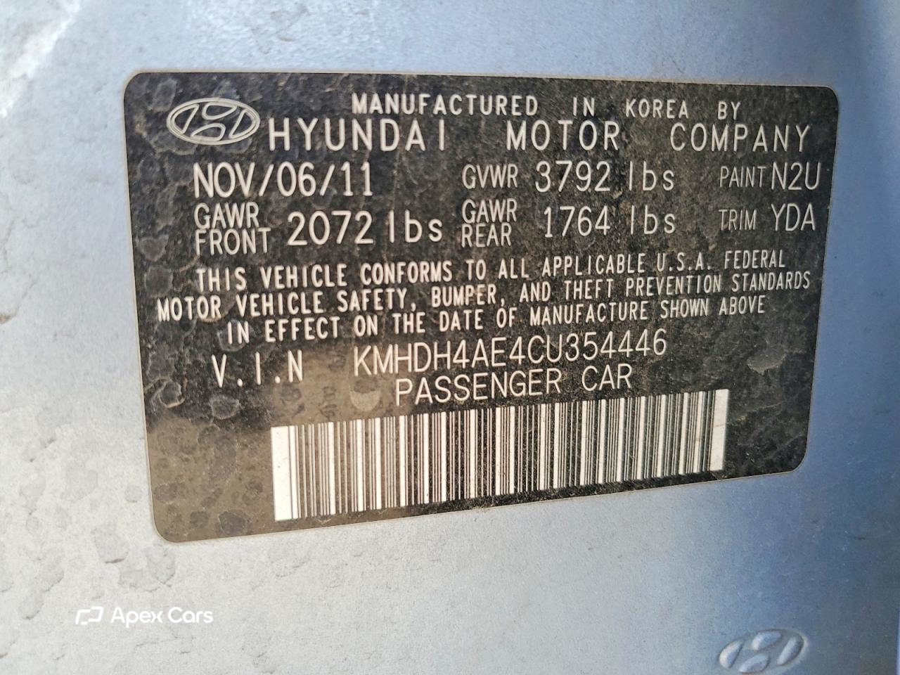 Hyundai Elantra 2012