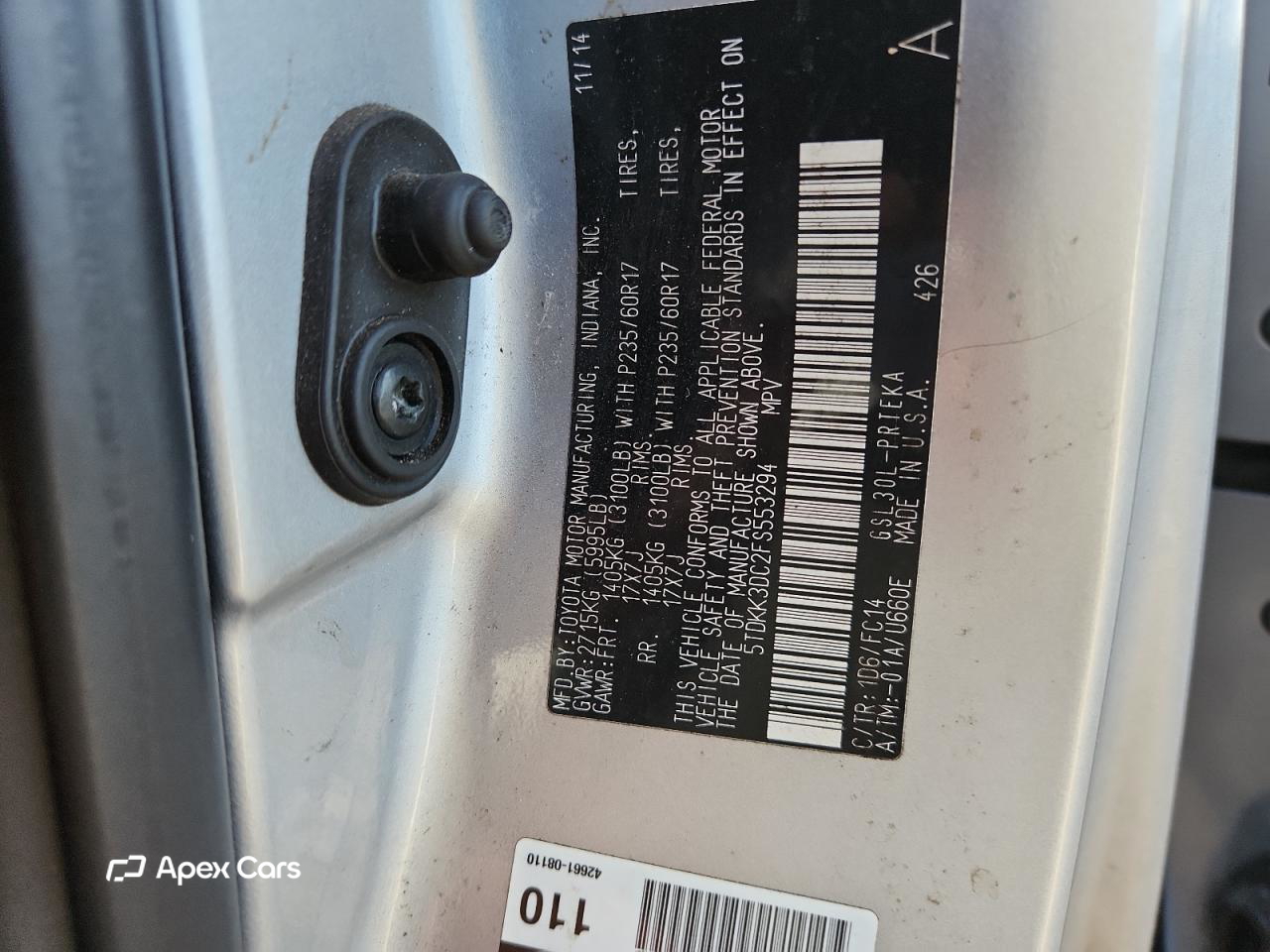 Toyota Sienna 2015