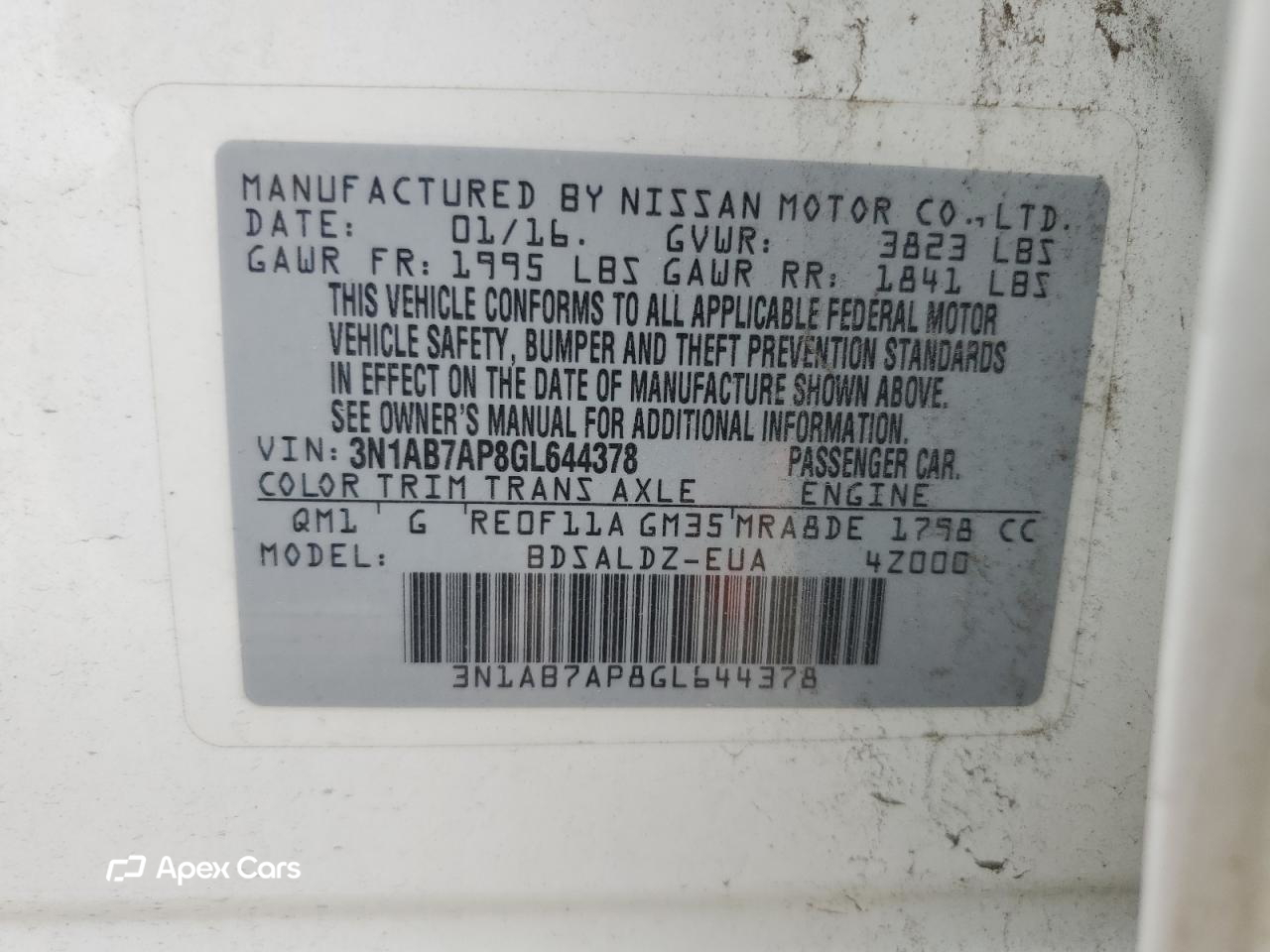 Nissan Sentra 2016