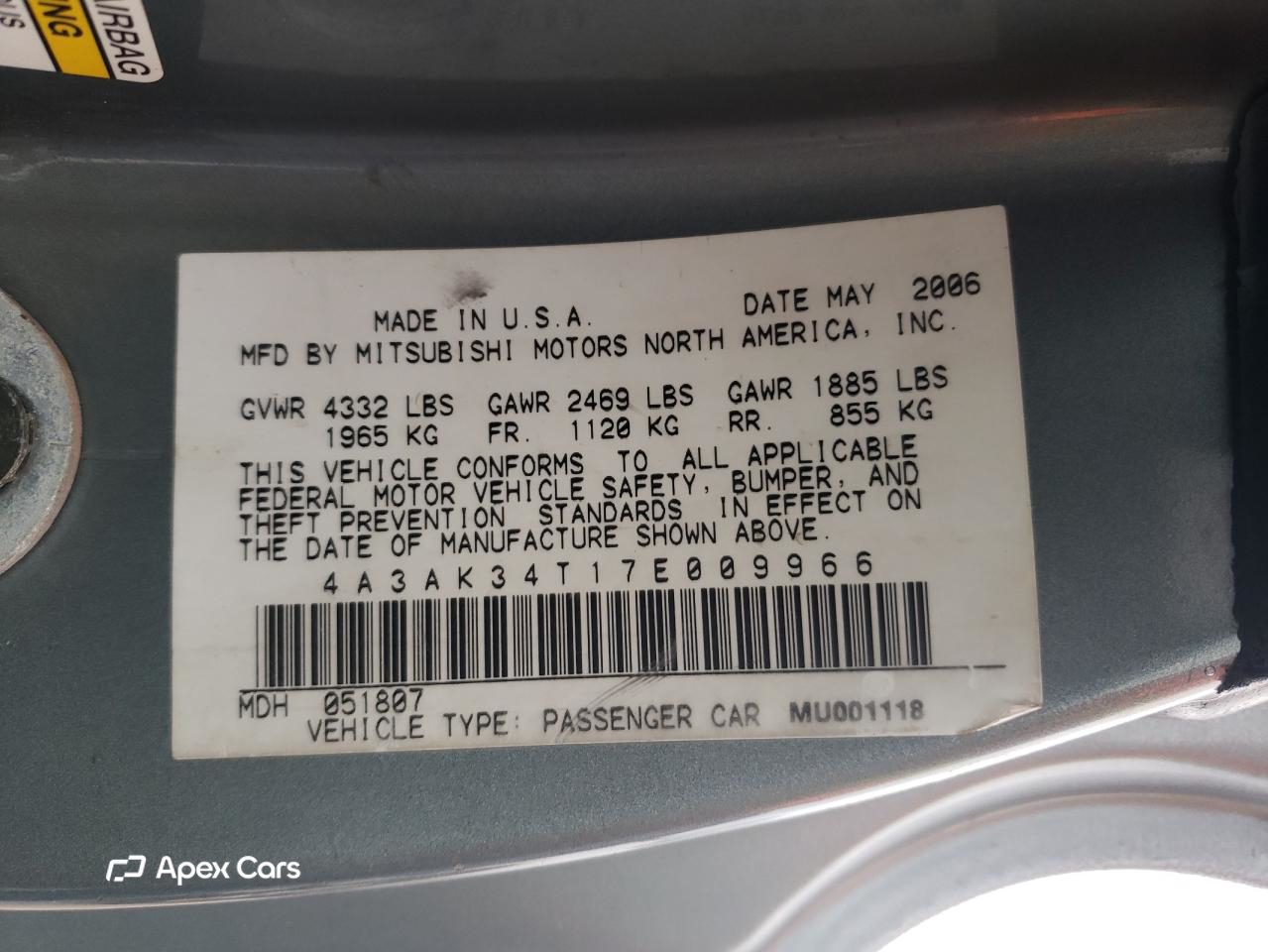 Mitsubishi Eclipse 2007