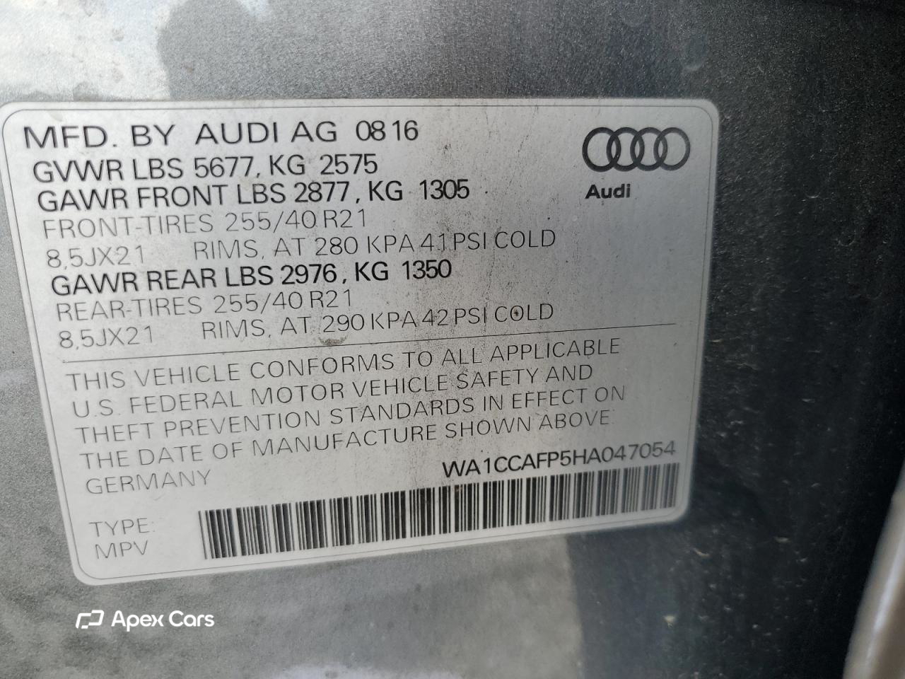 Audi SQ5 2017