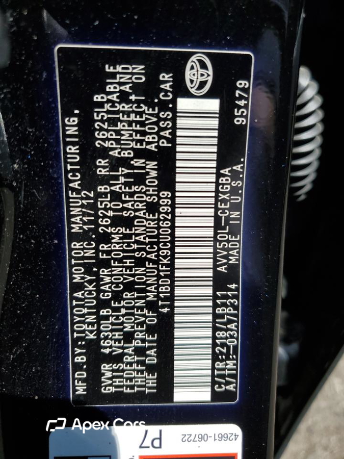Toyota Camry 2012