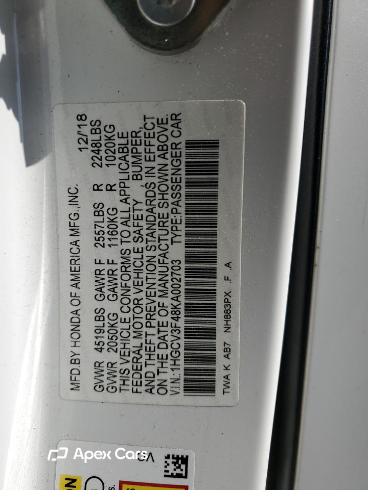 Honda Accord 2019