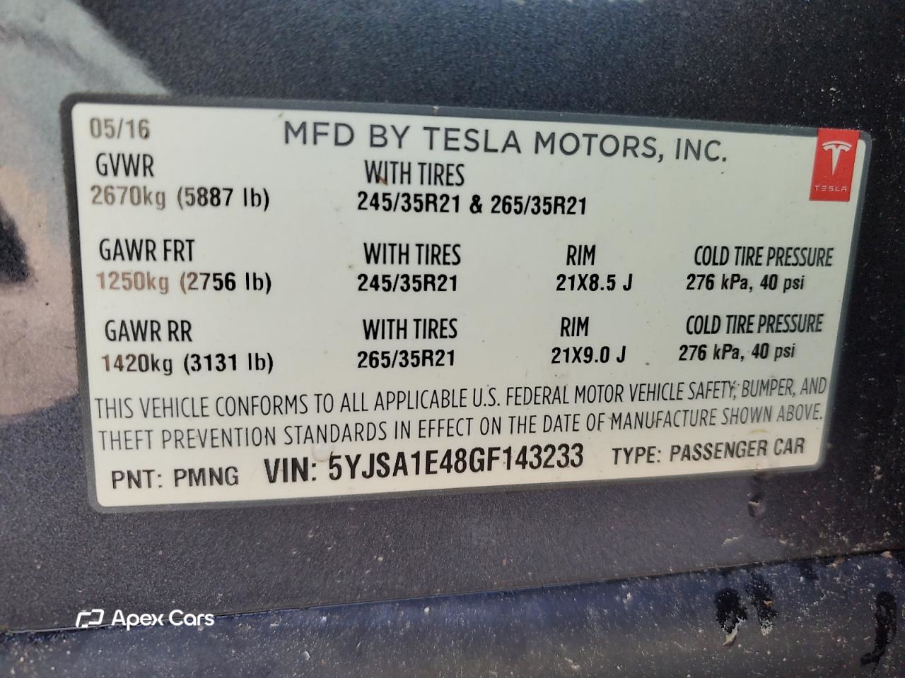 Tesla Model S 2016