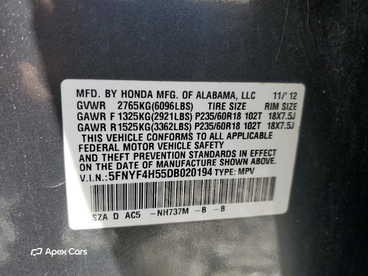 Honda Pilot 2013