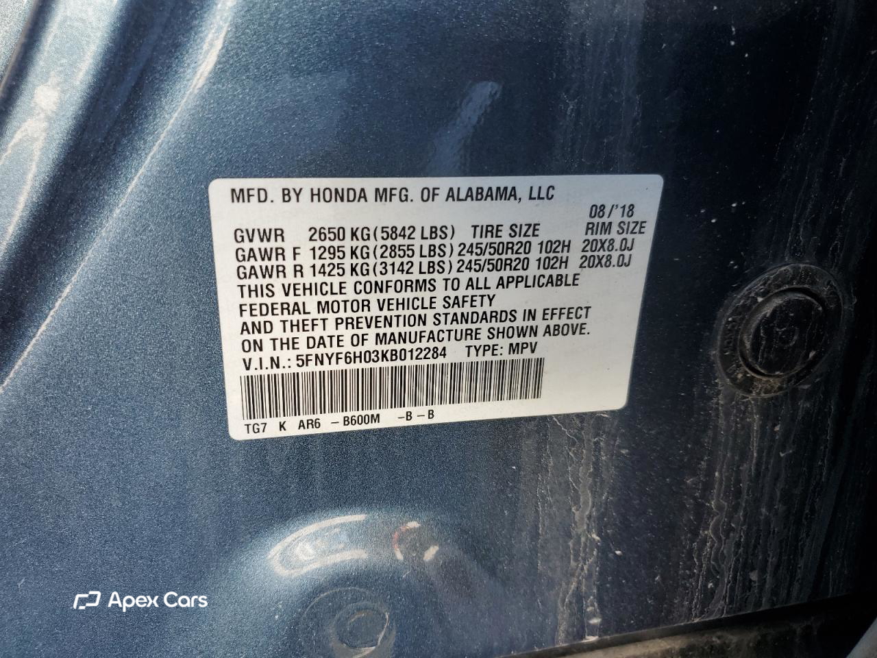Honda Pilot 2019