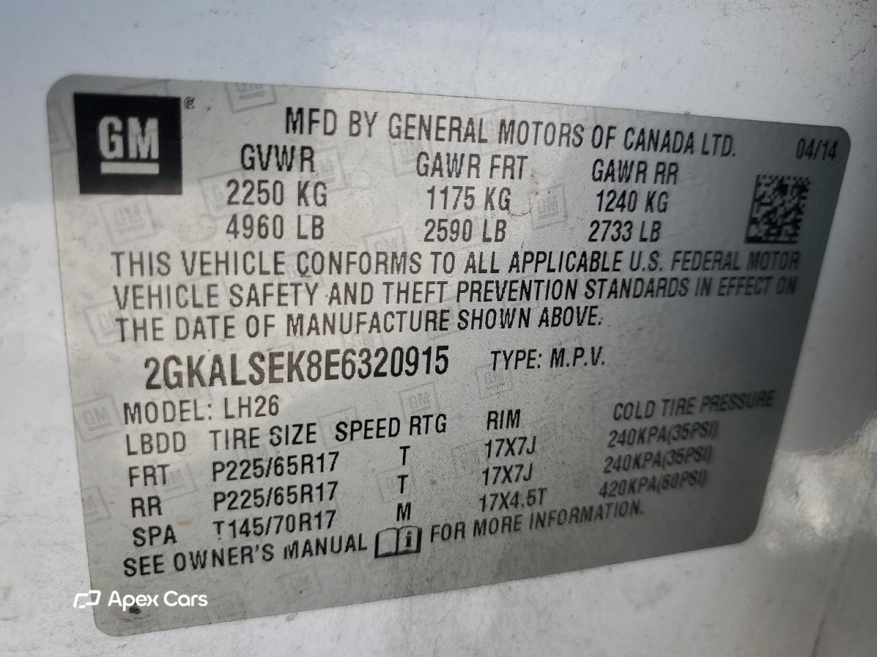 GMC Terrain 2014