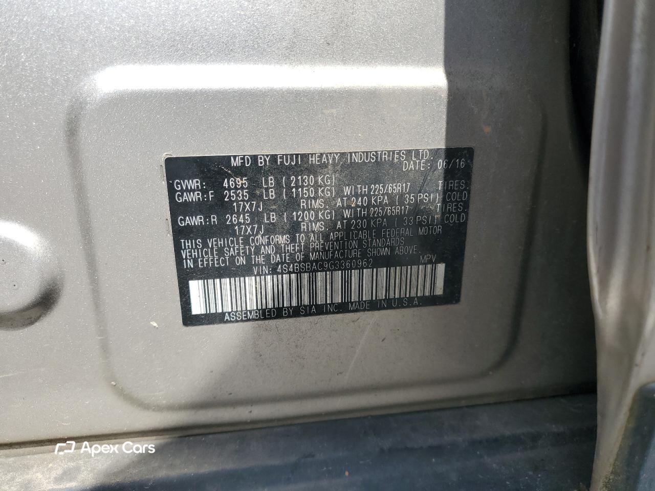 Subaru Outback 2016