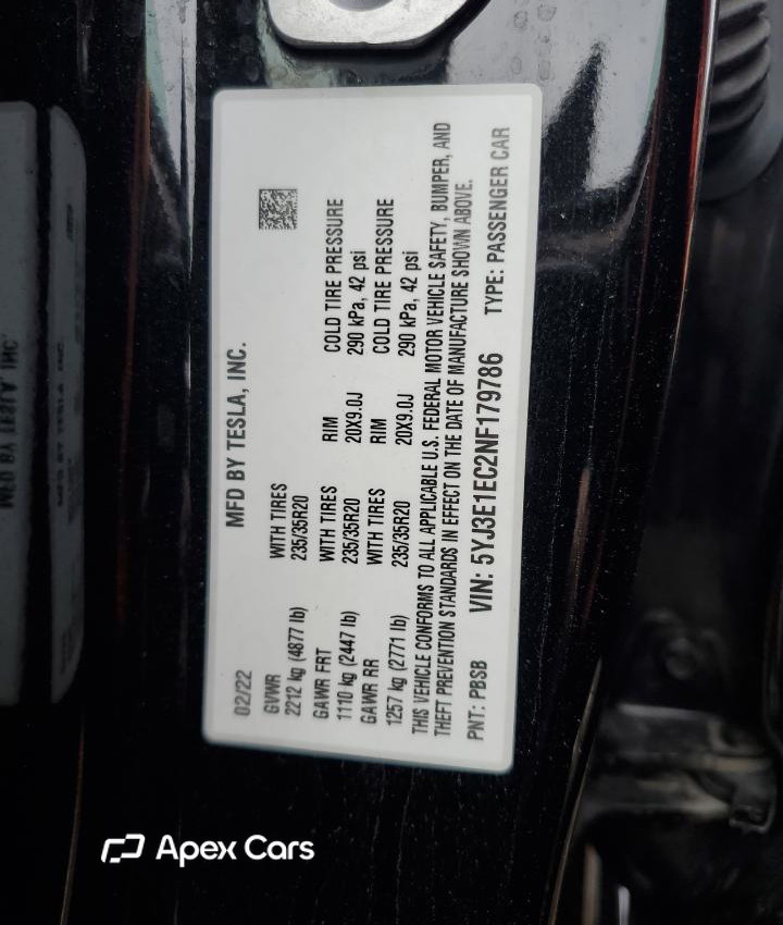 Tesla Model 3 2022