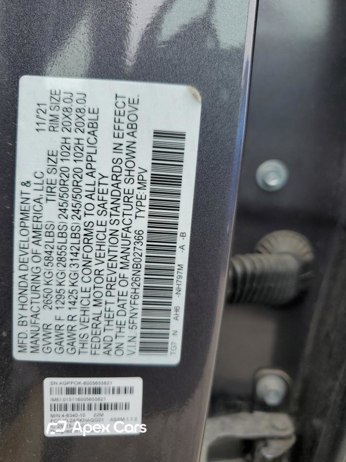 Honda Pilot 2022