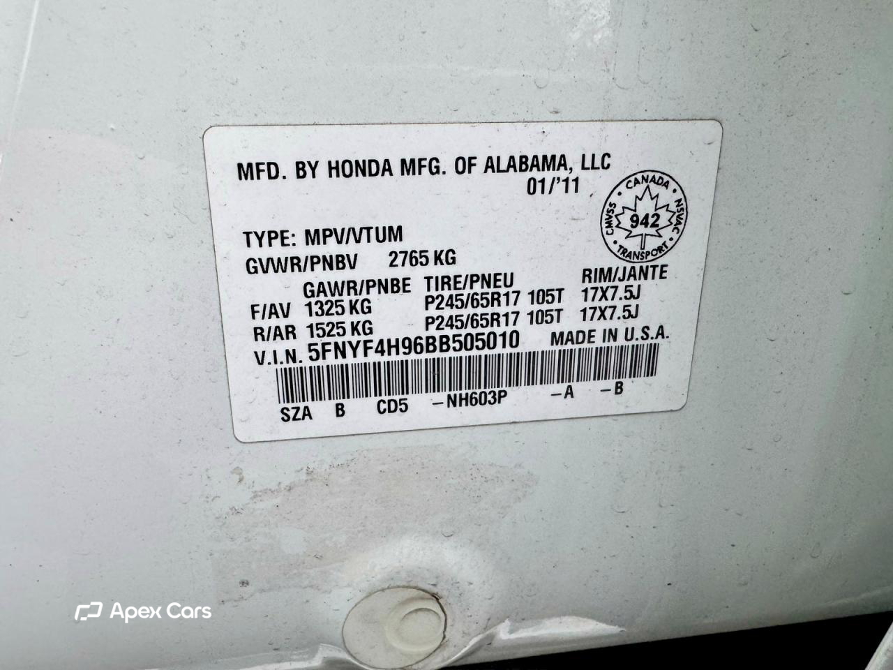 Honda Pilot 2011