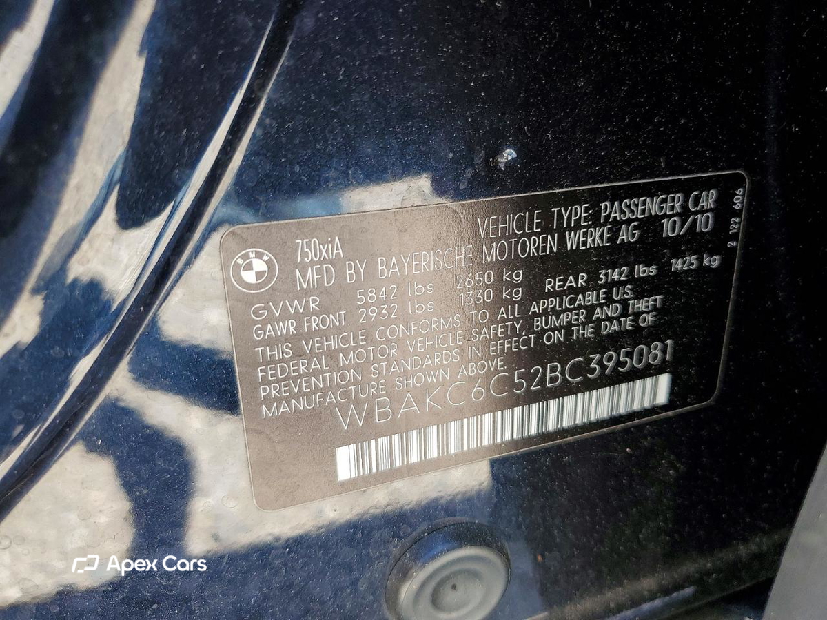 BMW Series 7 2011