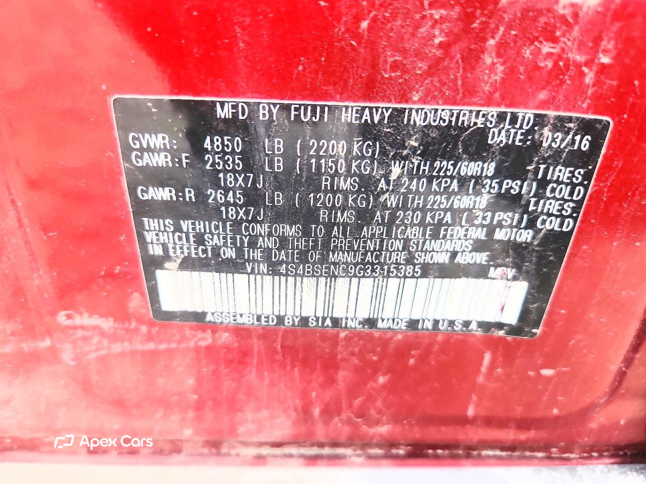 Subaru Outback 2016