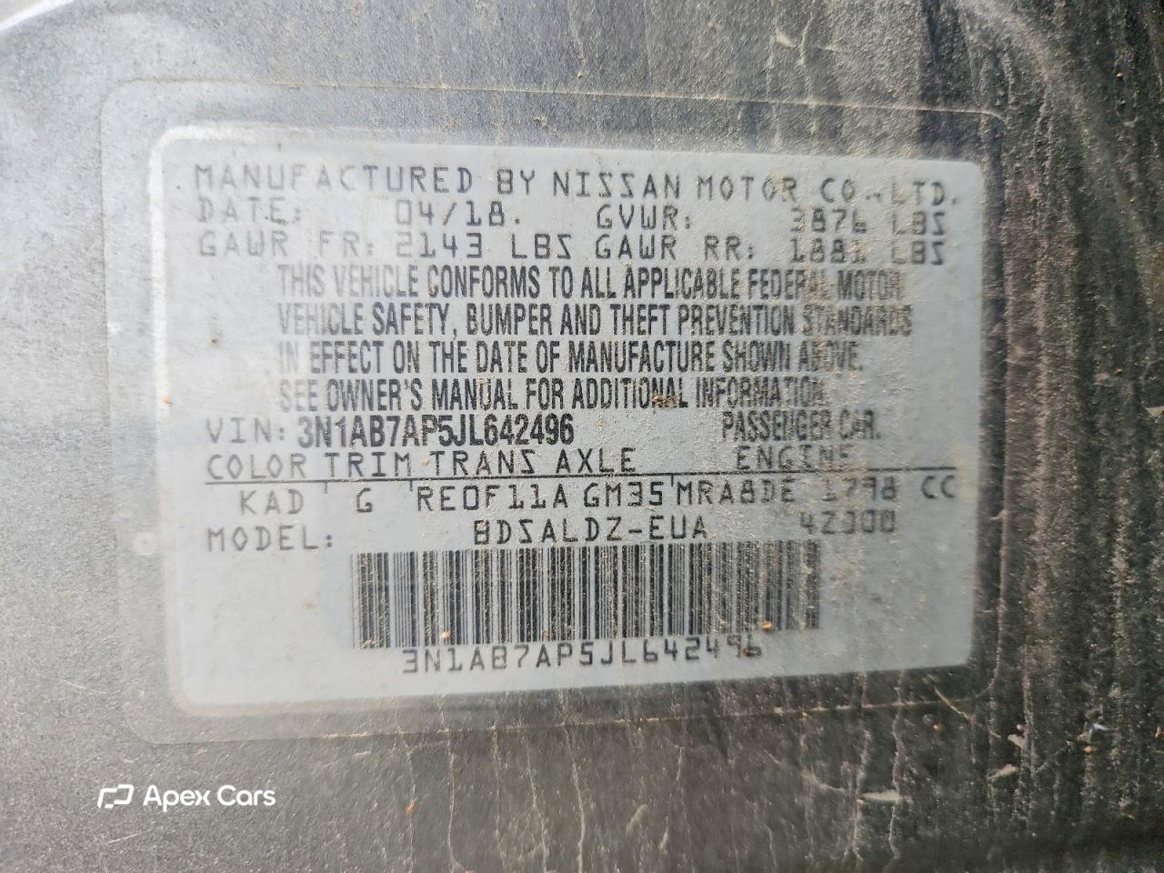 Nissan Sentra 2018
